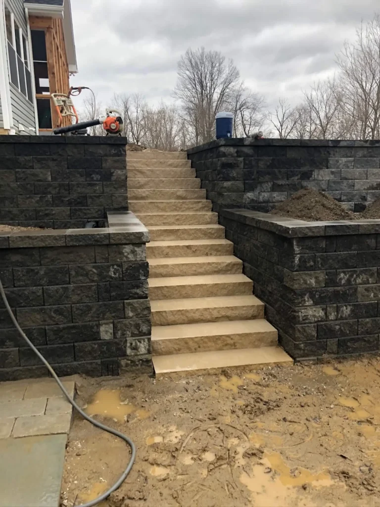Lintz Land Design Retaining Wall Project Photo